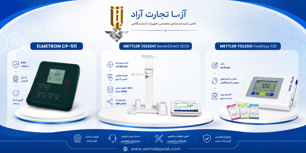 مقایسه ph متر